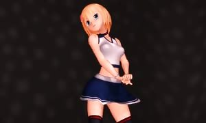 MMD - sweet blond dance, deepthroat blowjob and sex