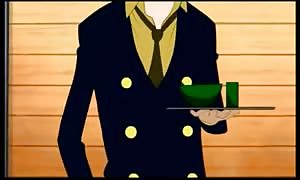 Nico Robin rough blowjob, ride and cum shot with Sanji (One Piece)