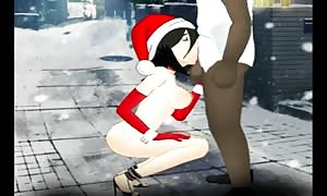 SDT Christmas Futa - Rukia Kuchiki (Bleach)