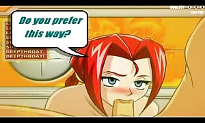 Sex cartoon game red head female
 torn up in many ways