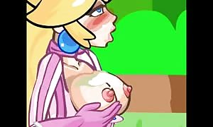 Princess Peach & Rosalina super hentai games compilation