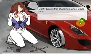 cartoon sex game helping Jennifer on street