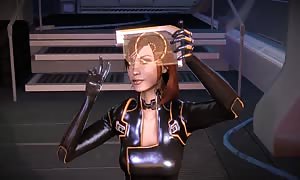 3D Miranda Lawson's anus is really proper (futanari)