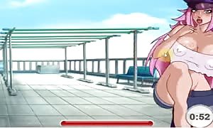 Poison Ivy cartoon sex game with Ryu Hayabusa