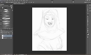Sister Agatha enthusiast artwork Timelapse