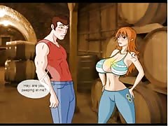Hentai sex game Nami punish a boy (One Piece)